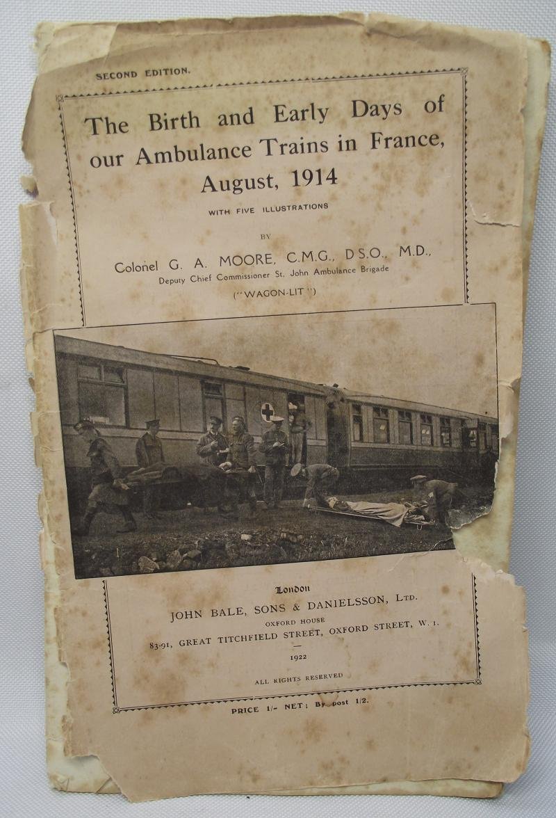 British 1920's Booklet, The Birth and Early Days of our Ambulance Trains in France, 1914. — image 2