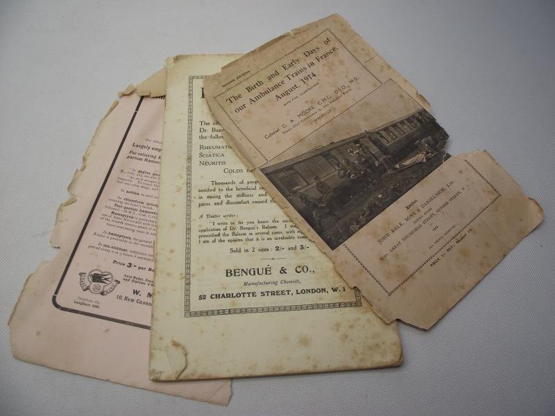 British 1920's Booklet, The Birth and Early Days of our Ambulance Trains in France, 1914. — image 3