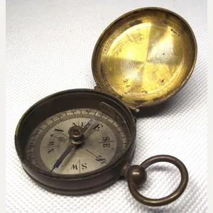 Victorian Brass Compass.