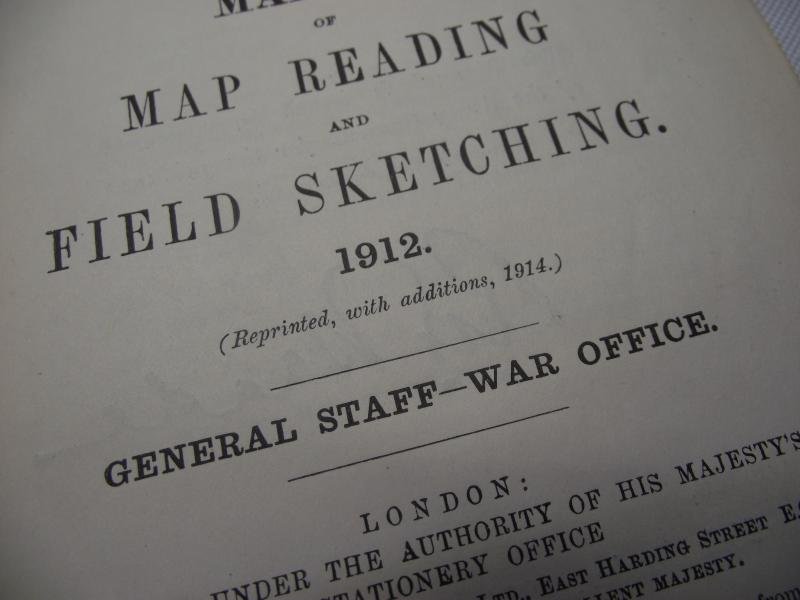 WW1 British 1914 Dated Booklet. Map Reading and Field Sketching. — image 4