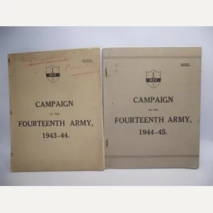 2 X Burma Campaign of the Fourteenth Army Booklets.. 1943-1945.