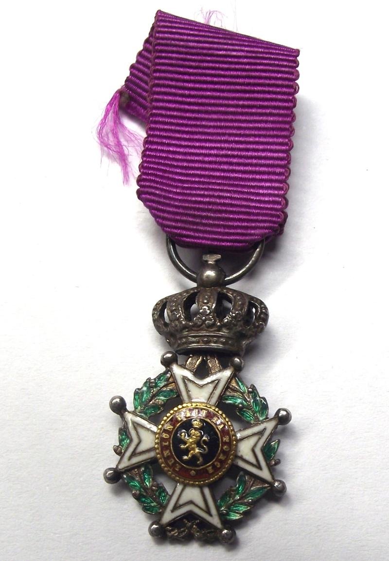 Belgium Order of Leopold I Commanders Cross Miniature — image 2