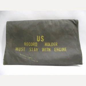 U.S. Army Truck Engine Record Sheet Waterproof Wallet.