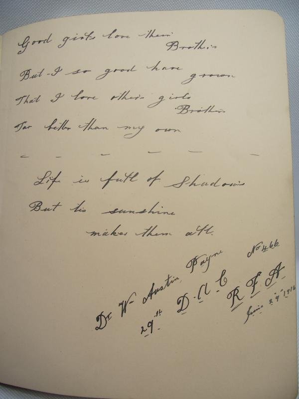 WW1 Ladies Autograph Book. — image 4