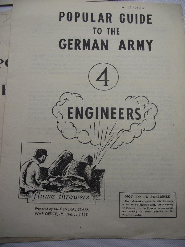 5 X 1941 Dated War Office Publications, Popular Guide to the German Army. to — image 3