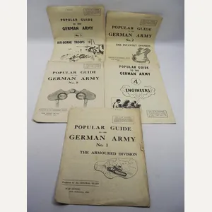 5 X 1941 Dated War Office Publications, Popular Guide to …