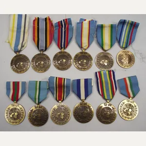 12 X United Nations Medals.
