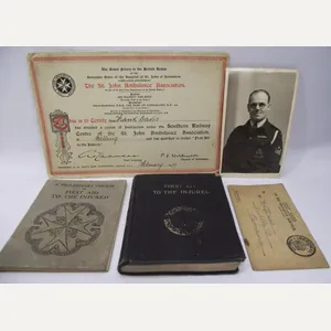 WW2 Civil Defence, St-Johns Ambulance Paper Work. Bermondsey, London.