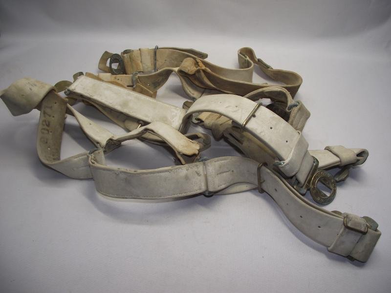 Selection of Relic Victorian 1882 Pattern Buffed Leather Belts and Buckles. — image 6
