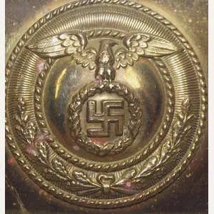 Early ''Static'' Swastika SA Belt Buckle.