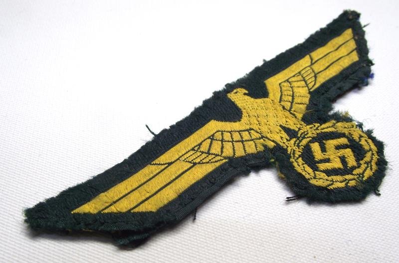 WW2 German Costal Artillery Cloth Tunic Breast Badge. — image 2