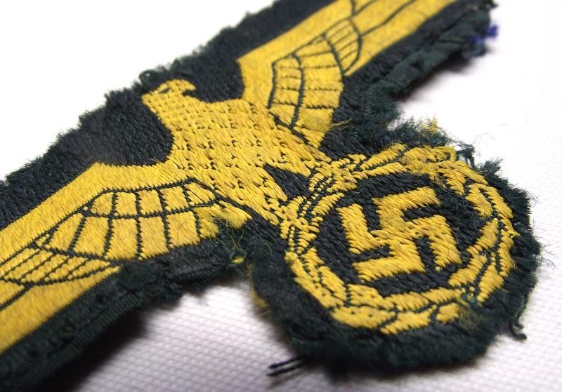WW2 German Costal Artillery Cloth Tunic Breast Badge. — image 3