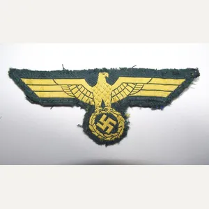 WW2 German Costal Artillery Cloth Tunic Breast Badge.