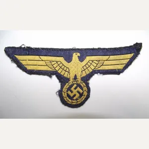 WW2 German Kriegsmarine Cloth Tunic Breast Badge.