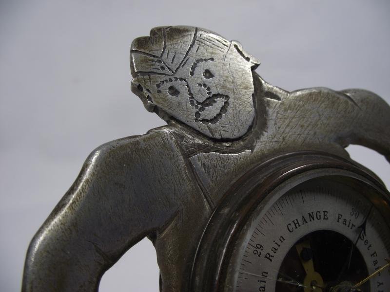 WW1 Royal Flying Corps Clock Barometer Souvenir. — image 5
