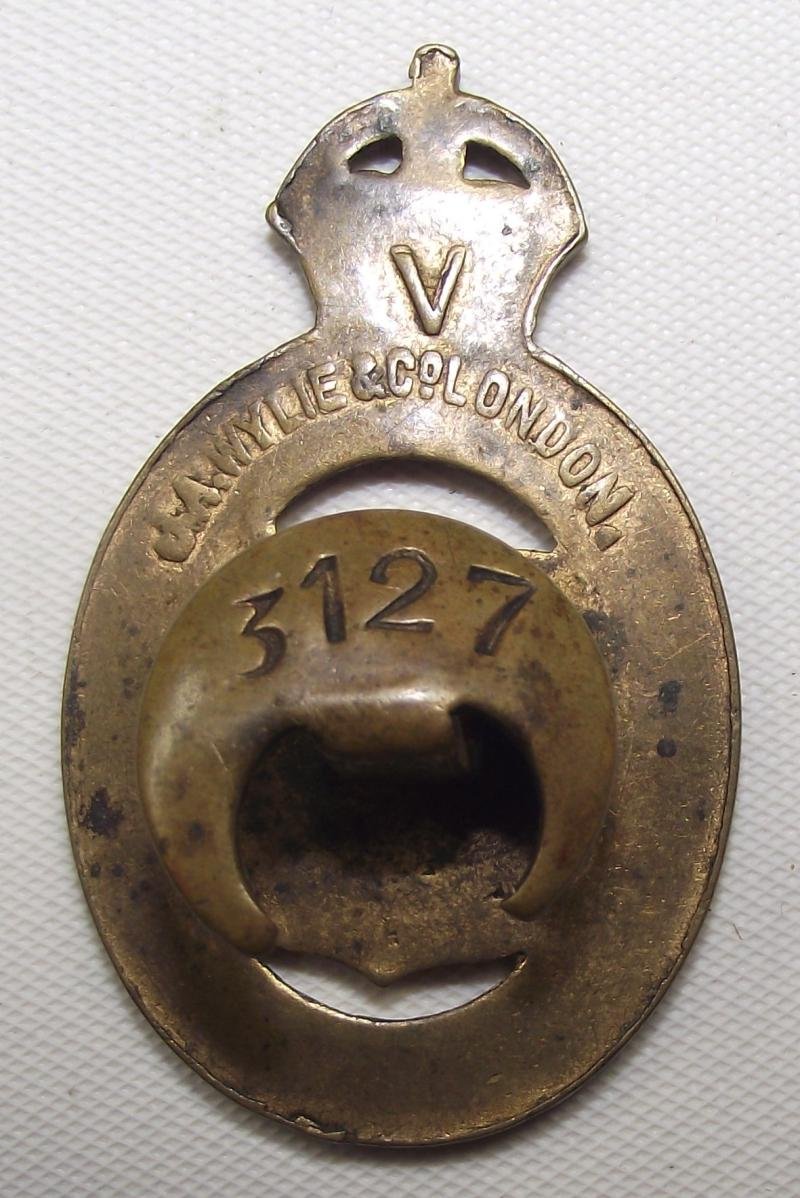 1915 War Service Badge and Photo of Recipient Wearing The Badge. — image 6