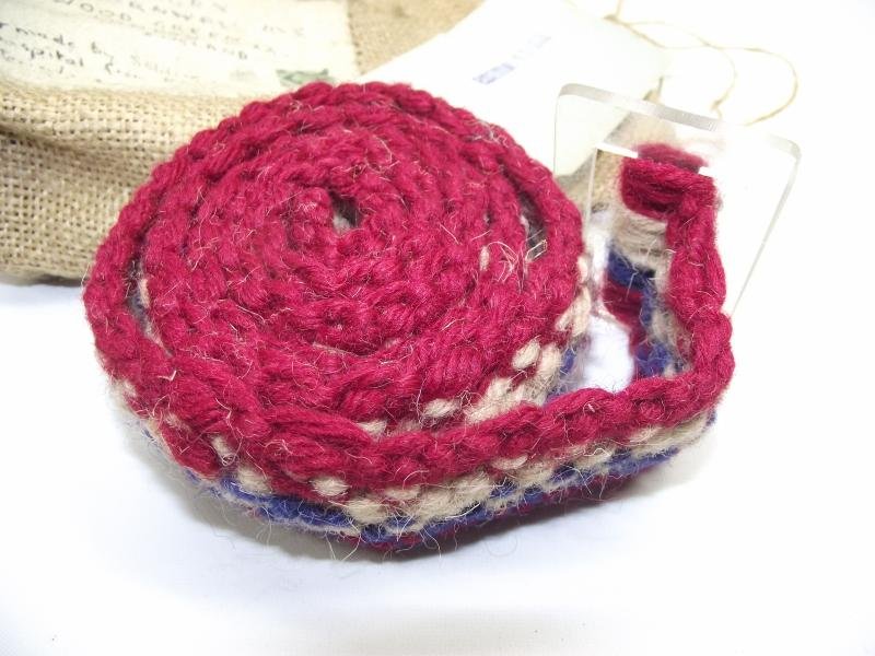 WW2 British Hospitalised Soldier's Hand Made Cloth Belt and Packaging. — image 5