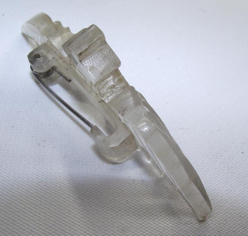 Large Aircraft Pexiglass RAF Pilots Wings Sweethearts Badge. — image 3