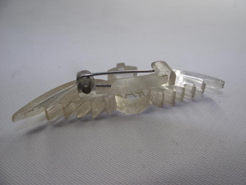 Large Aircraft Pexiglass RAF Pilots Wings Sweethearts Badge. — image 6