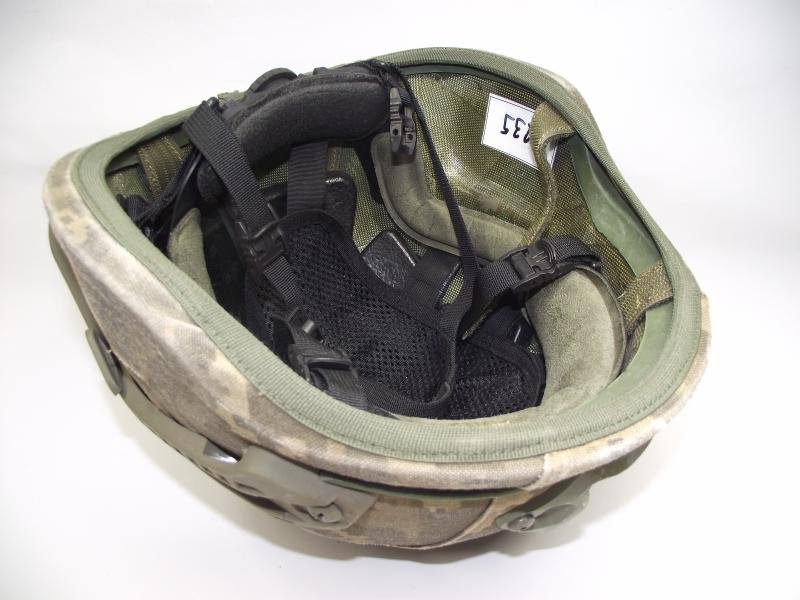 Ukrainian Ballistic Helmet, AH.HC with its Ukrainian digital Camo Cover. . — image 10