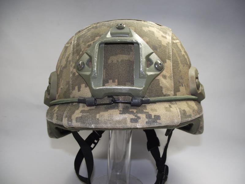 Ukrainian Ballistic Helmet, AH.HC with its Ukrainian digital Camo Cover. . — image 2