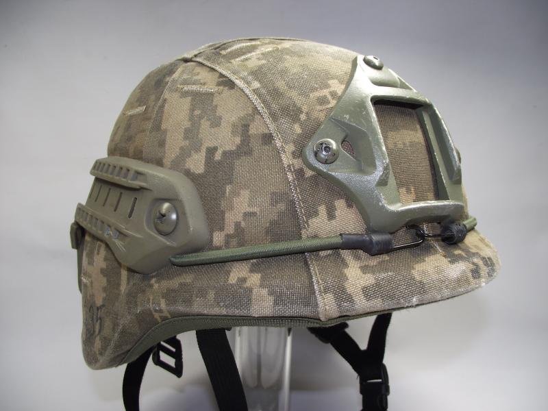 Ukrainian Ballistic Helmet, AH.HC with its Ukrainian digital Camo Cover. . — image 3