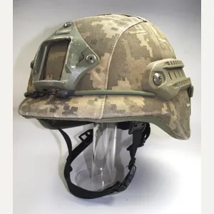 Ukrainian Ballistic Helmet, AH.HC with its Ukrainian digital Camo Cover. …