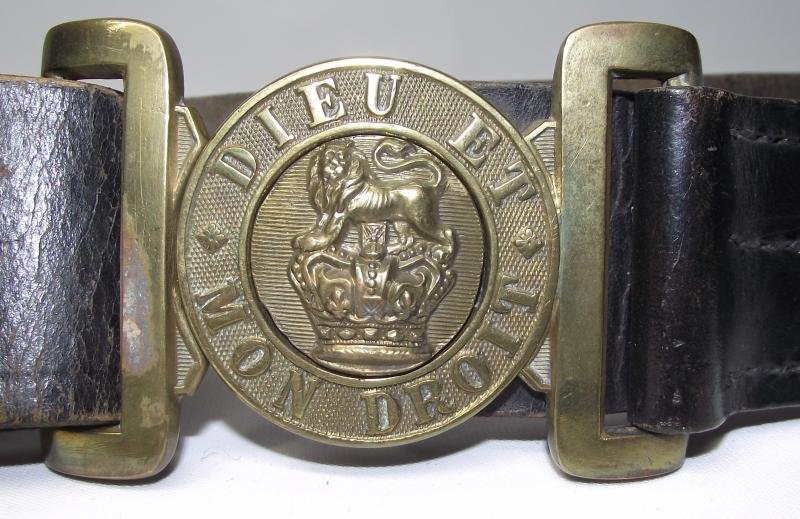 Victorian Brown Leather Sergeant's Waist Belt. — image 4