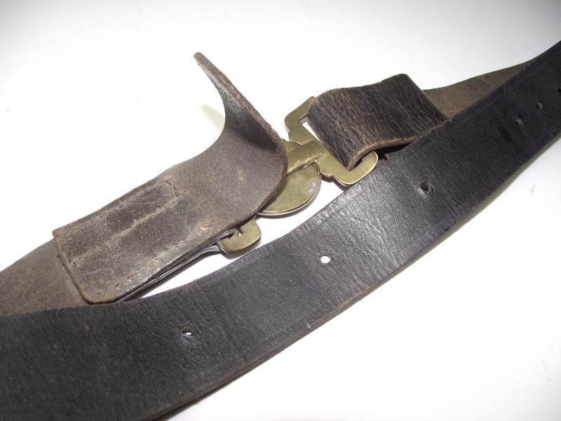 Victorian Brown Leather Sergeant's Waist Belt. — image 6