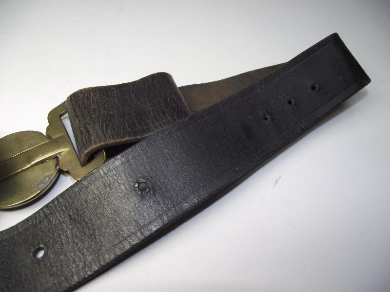 Victorian Brown Leather Sergeant's Waist Belt. — image 7
