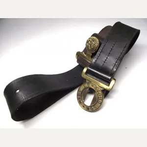 Victorian Brown Leather Sergeant's Waist Belt.