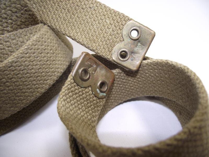 Pair of 1919 Naval Pattern Utility / Haversack Straps. 1919 Dated. — image 6