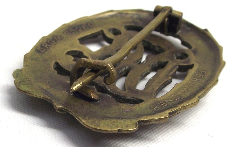 Bronze Grade DRL Sports Badge. Ferd.Wagner. — image 3