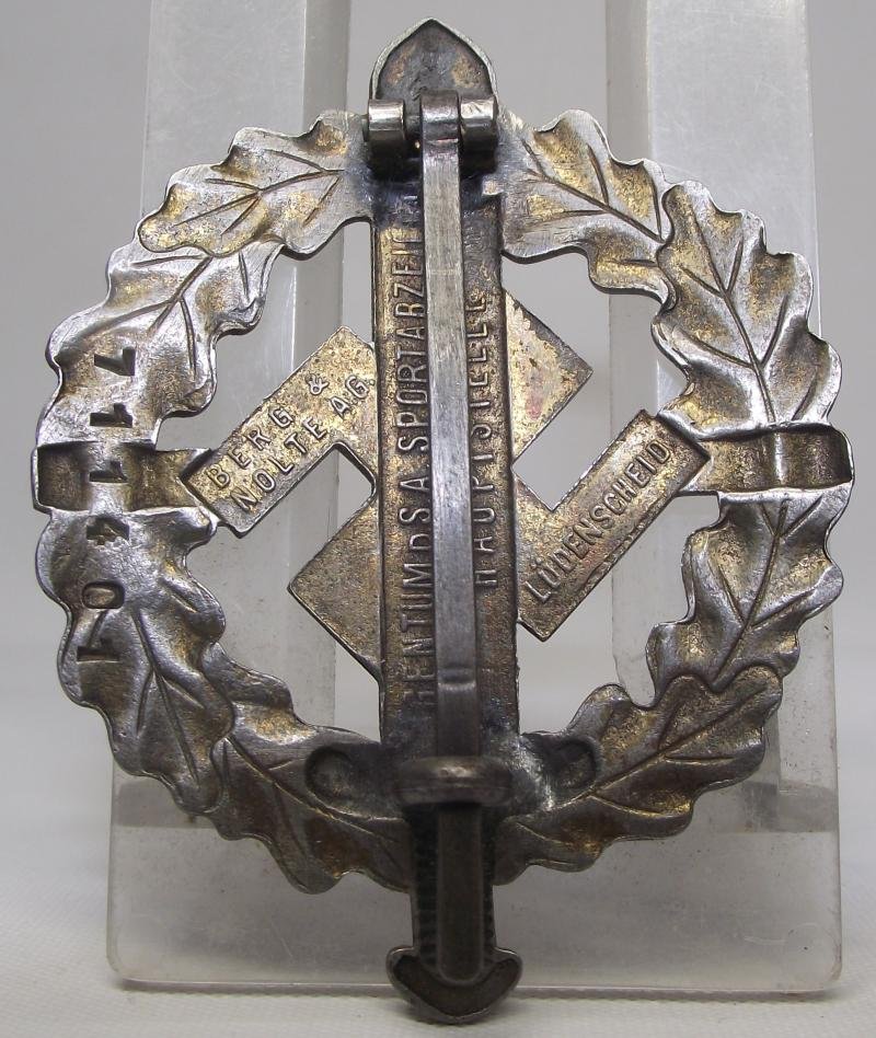 Bronze SA Sports Badge. Berg & Nolte. — image 2