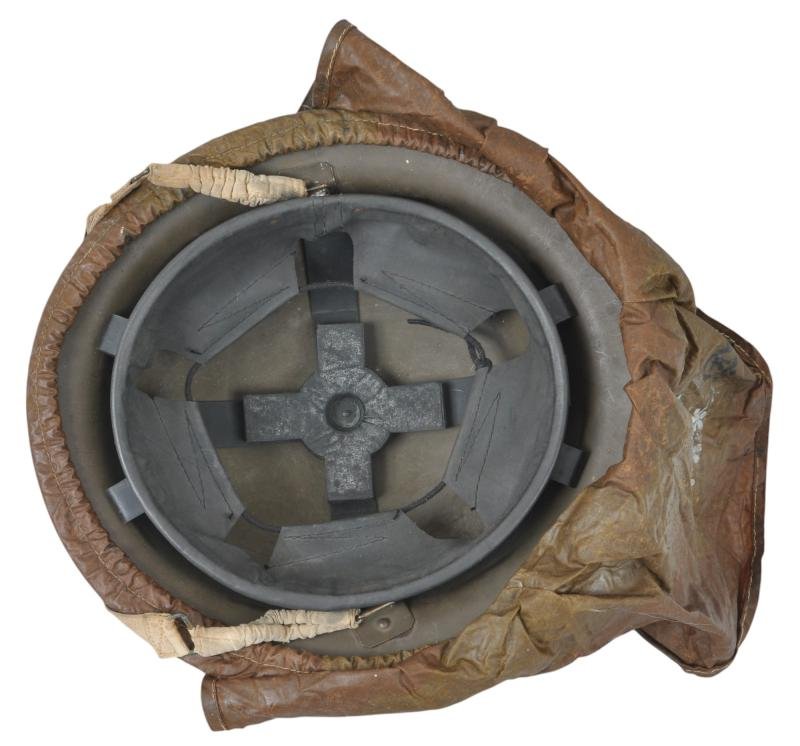 WW2 Canadian Helmet With Anti-Gas Cover 1942 — image 10