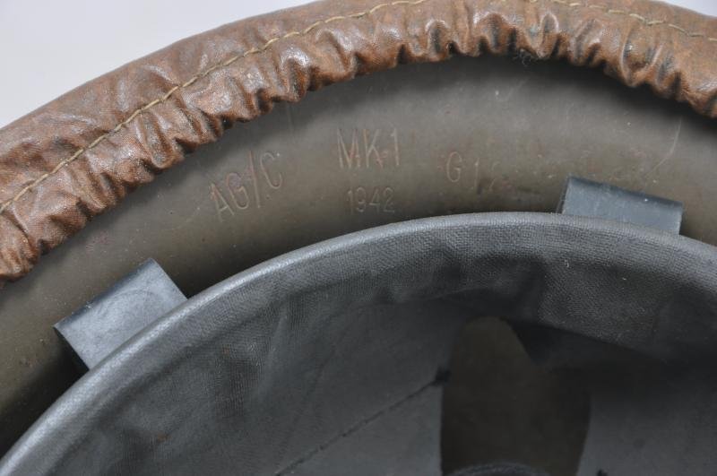 WW2 Canadian Helmet With Anti-Gas Cover 1942 — image 8