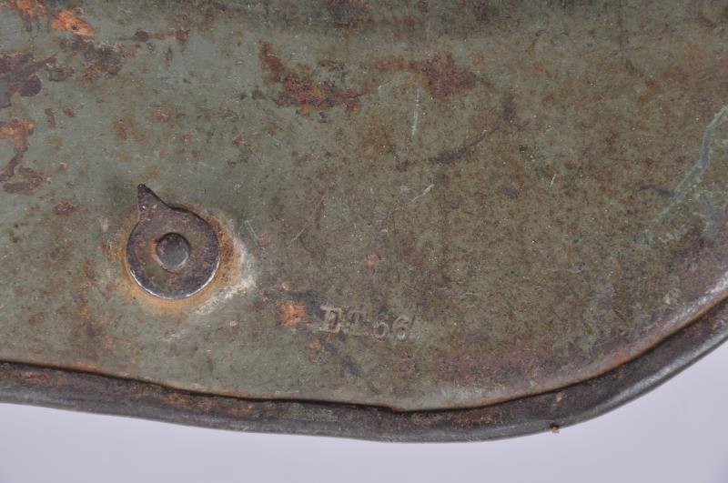 WW1 German Battle Damaged Camouflage M16 Helmet — image 11
