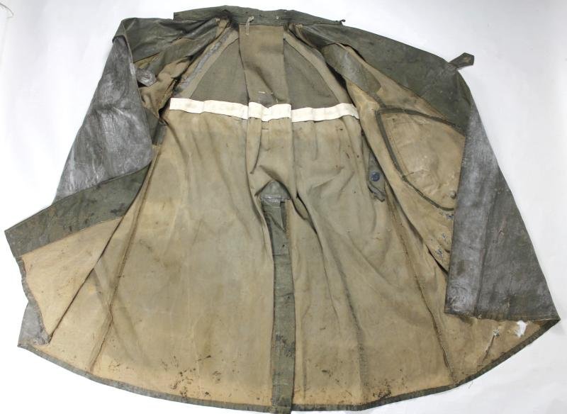 WW2 German Rubberised Motorcyclists Coat - Worn By POW — image 6