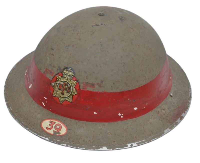 WW2 British Senior Rank ( Company Officer ) NFS Helmet Area 39 - Swindon — image 2