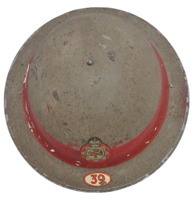 WW2 British Senior Rank ( Company Officer ) NFS Helmet Area 39 - Swindon — image 6