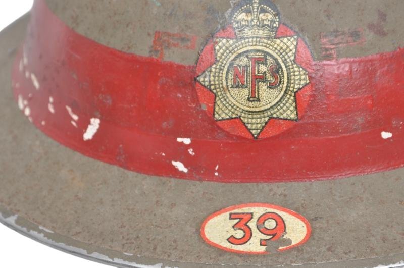 WW2 British Senior Rank ( Company Officer ) NFS Helmet Area 39 - Swindon — image 7