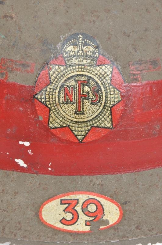 WW2 British Senior Rank ( Company Officer ) NFS Helmet Area 39 - Swindon — image 8