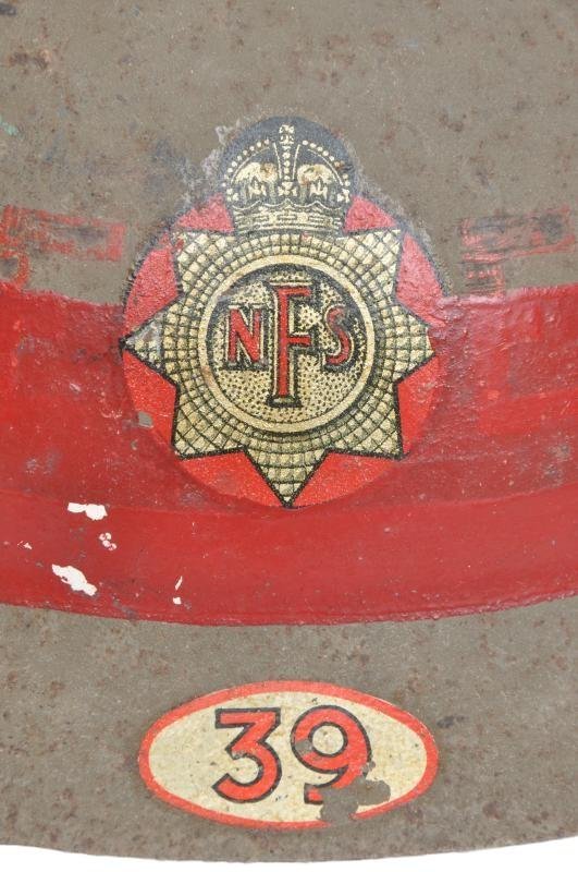WW2 British Senior Rank ( Company Officer ) NFS Helmet Area 39 - Swindon — image 9