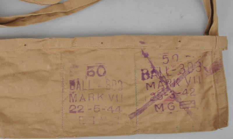 WW2 British .303 Cartridge Bandolier 1944 - May 1944 Filling date — image 2