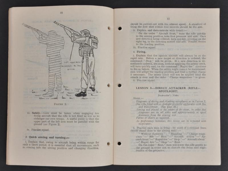 WW2 British 'Anti Aircraft' - Small Arms Training Manual 1942 — image 4