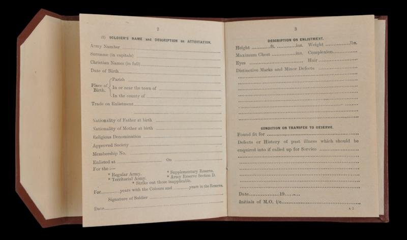 WW2 British Army Paybook AB64 - Blank Copy Unissued — image 3