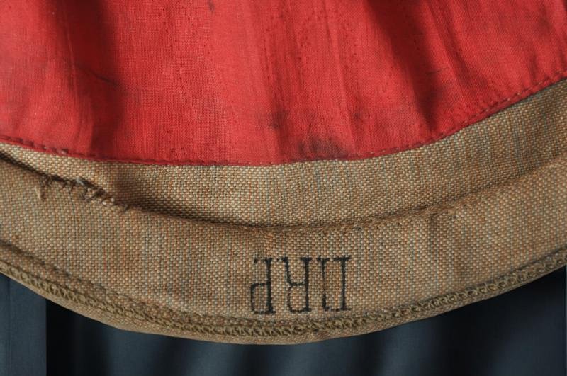 WW1 German Officers Pickelhaube Cover With Red Training Band To Reverse — image 3