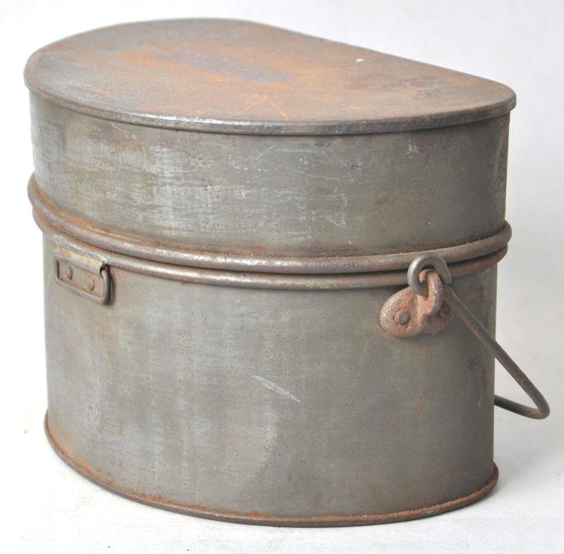 WW1 British Kidney Shaped Messtin - Marked To Royal Marine Artillery ( RMA ) — image 2