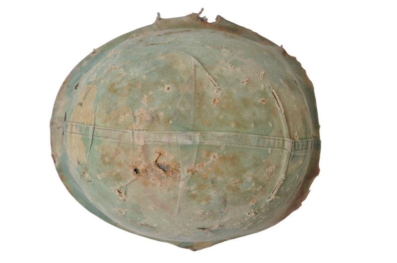 Vietnam War USMC Helmet With 'Gunny Sergeant ' Insignia To Front — image 4