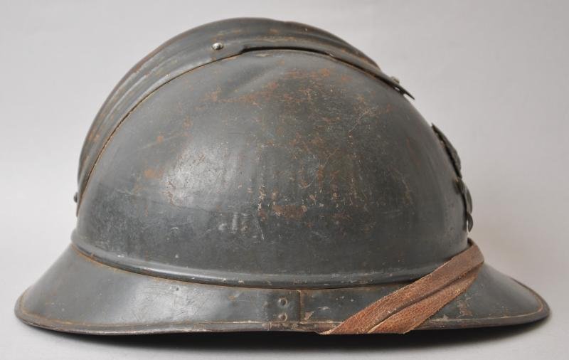 WW1 French Artillery M15 Adrian Helmet — image 3